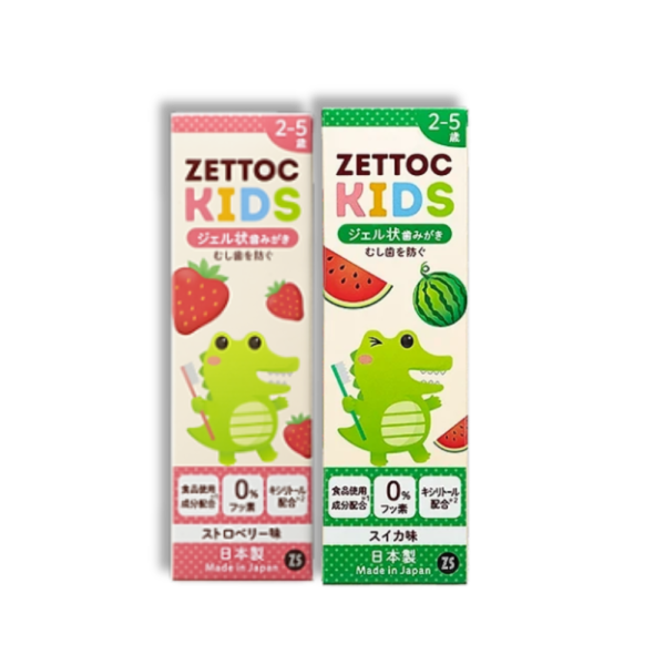 Kem đánh răng  Zettoc Kids 70g vị Dâu, Dưa hấu