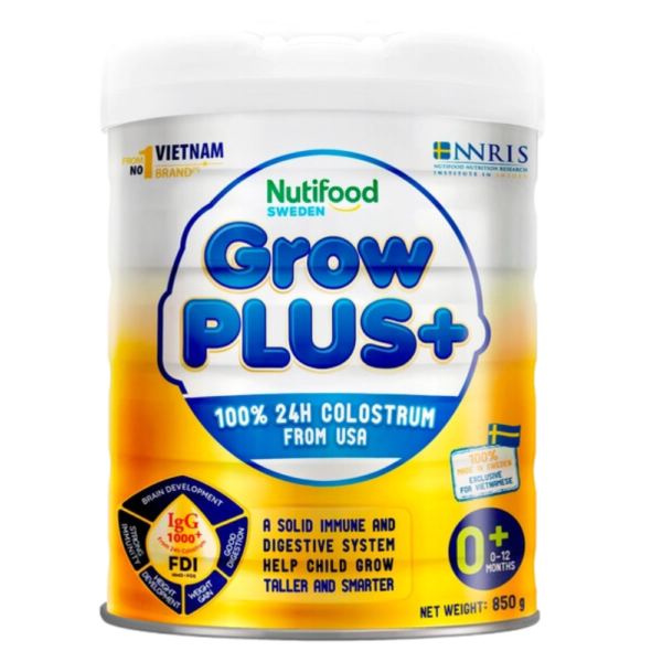 Sữa non Growplus Vàng 800g (0-12 tháng)