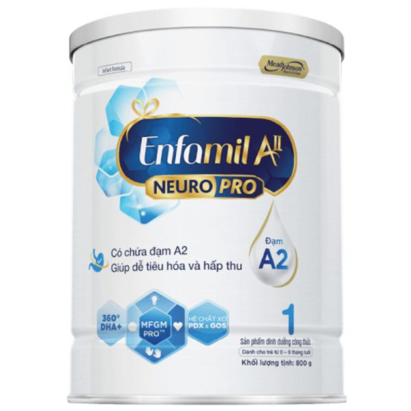 Sữa bột Enfagrow A2 NeuroPro 800g số 1 (từ 0 - 6 tháng)