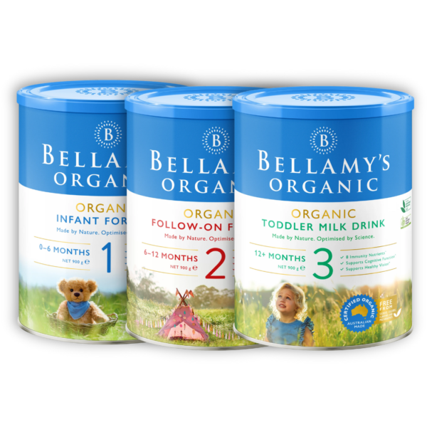 Sữa Bellamy's Organic A1 cho bé số 1, 2, 3 800g